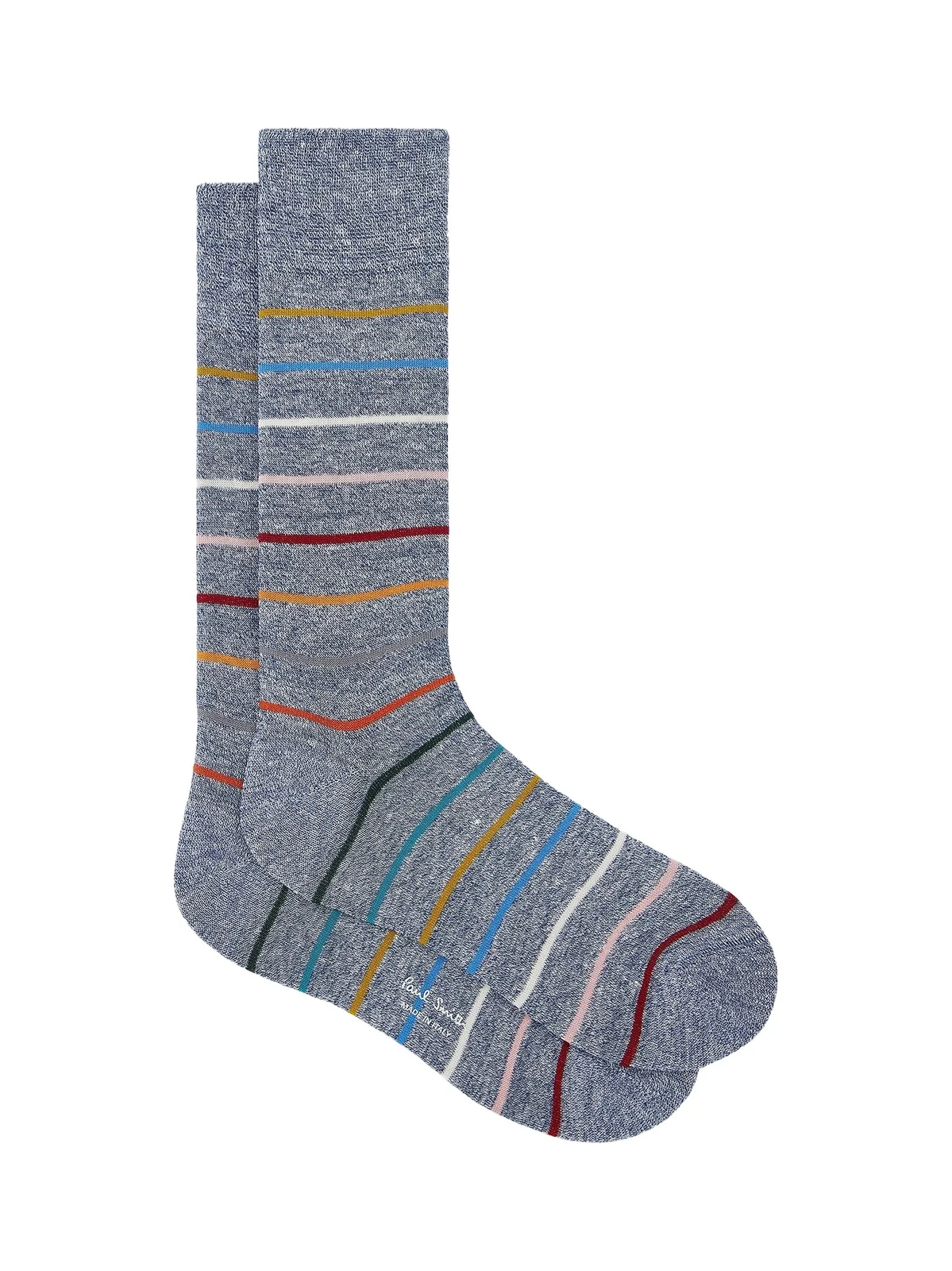 Paul Smith Men's 2-Pack Signature Stripe Linen-Blend Socks