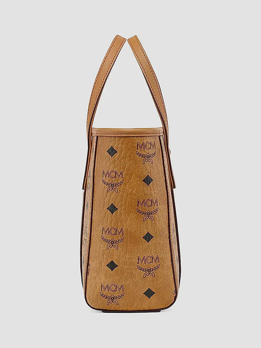 MCM Women's Mini Toni Visetos Cotton Shopper Tote Bag | Thumbnail 2 MCM Women's Mini Toni Visetos Cotton Shopper Tote Bag | Thumbnail 2