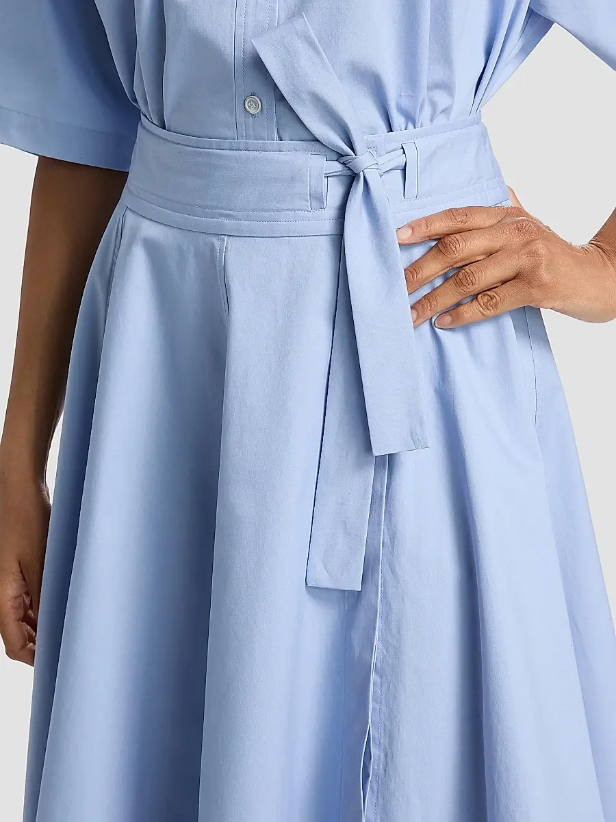Derek Lam Women's Sage Cotton-Twill Wrap Skirt | Thumbnail 6