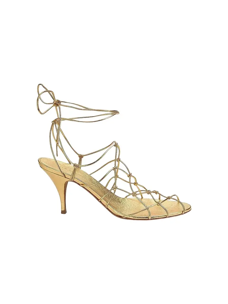 Ulla Johnson Women's Colette 75MM Strappy Sandals - Gold - Size 10 | Image 1 Ulla Johnson Women's Colette 75MM Strappy Sandals - Gold - Size 10 | Image 1