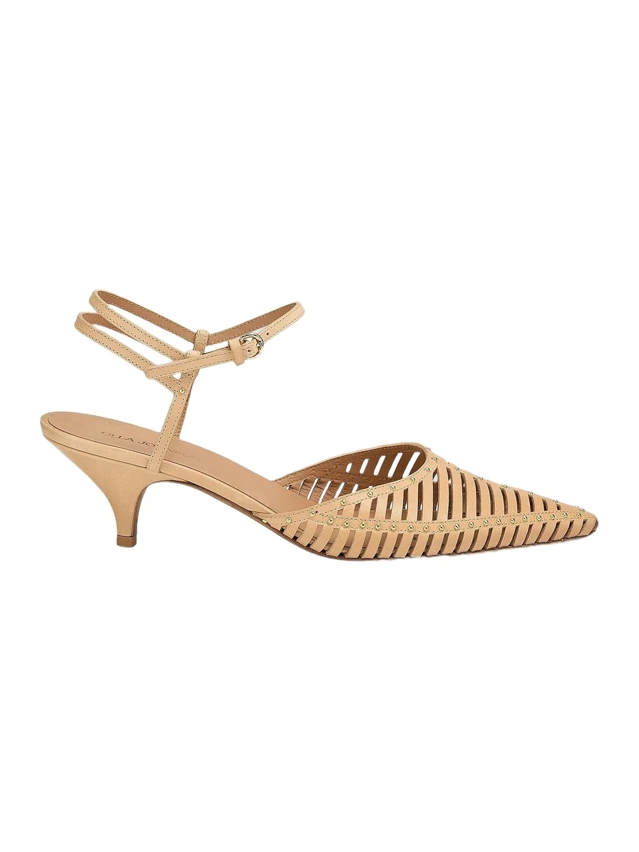 Ulla Johnson Women's Francine 50MM Cage Kitten Heel Pumps