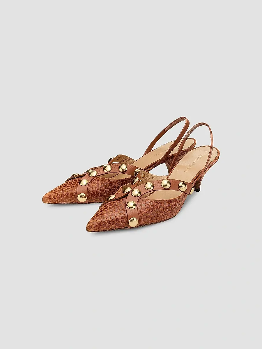 Ulla Johnson Women's Vendome Studded Kitten Heels | Thumbnail 2 Ulla Johnson Women's Vendome Studded Kitten Heels | Thumbnail 2