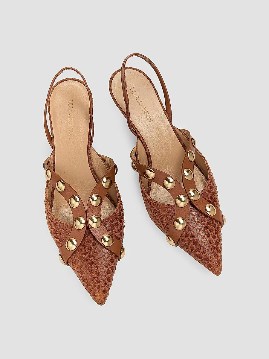 Ulla Johnson Women's Vendome Studded Kitten Heels | Thumbnail 4 Ulla Johnson Women's Vendome Studded Kitten Heels | Thumbnail 4