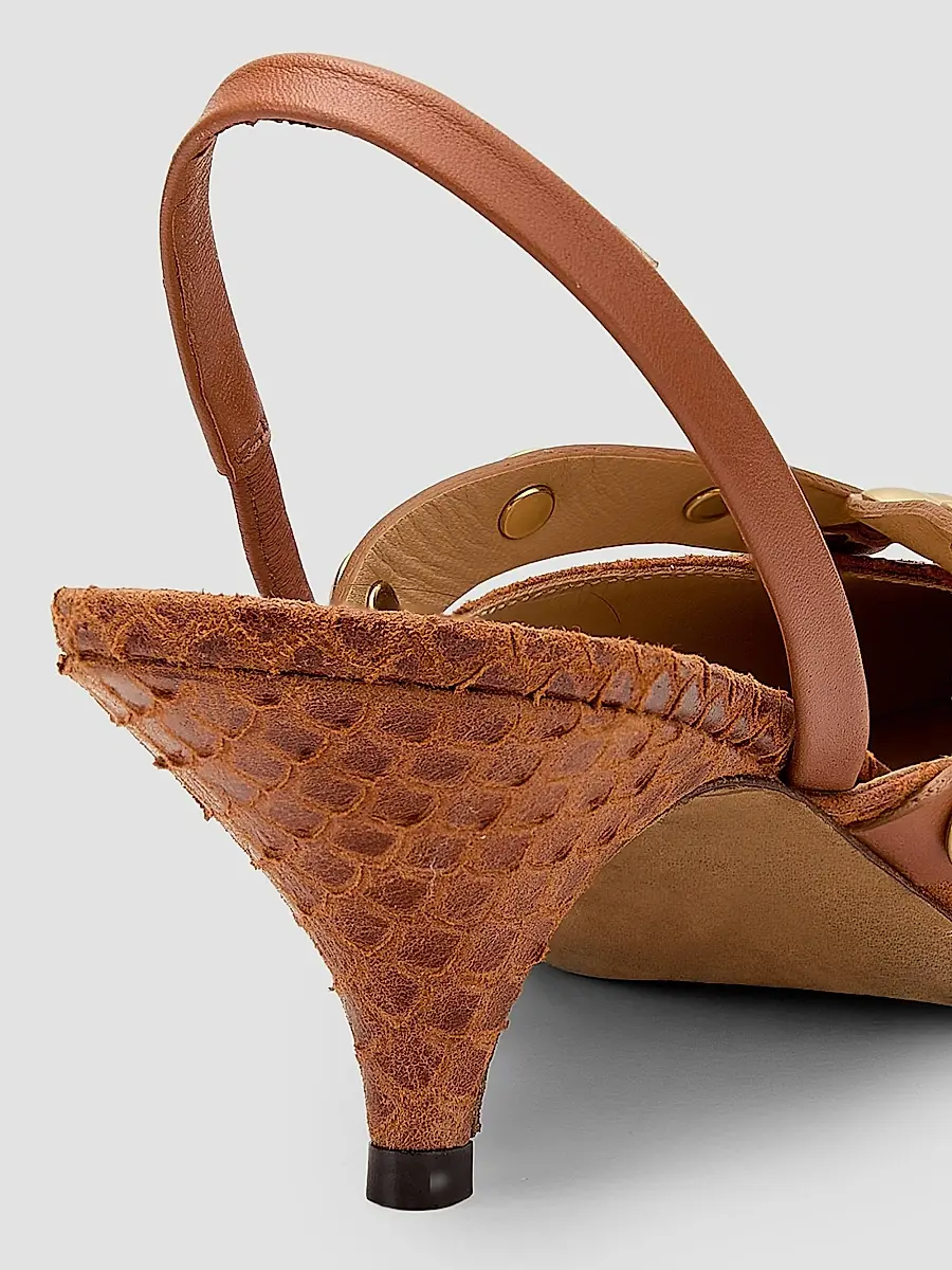 Ulla Johnson Women's Vendome Studded Kitten Heels | Thumbnail 6 Ulla Johnson Women's Vendome Studded Kitten Heels | Thumbnail 6