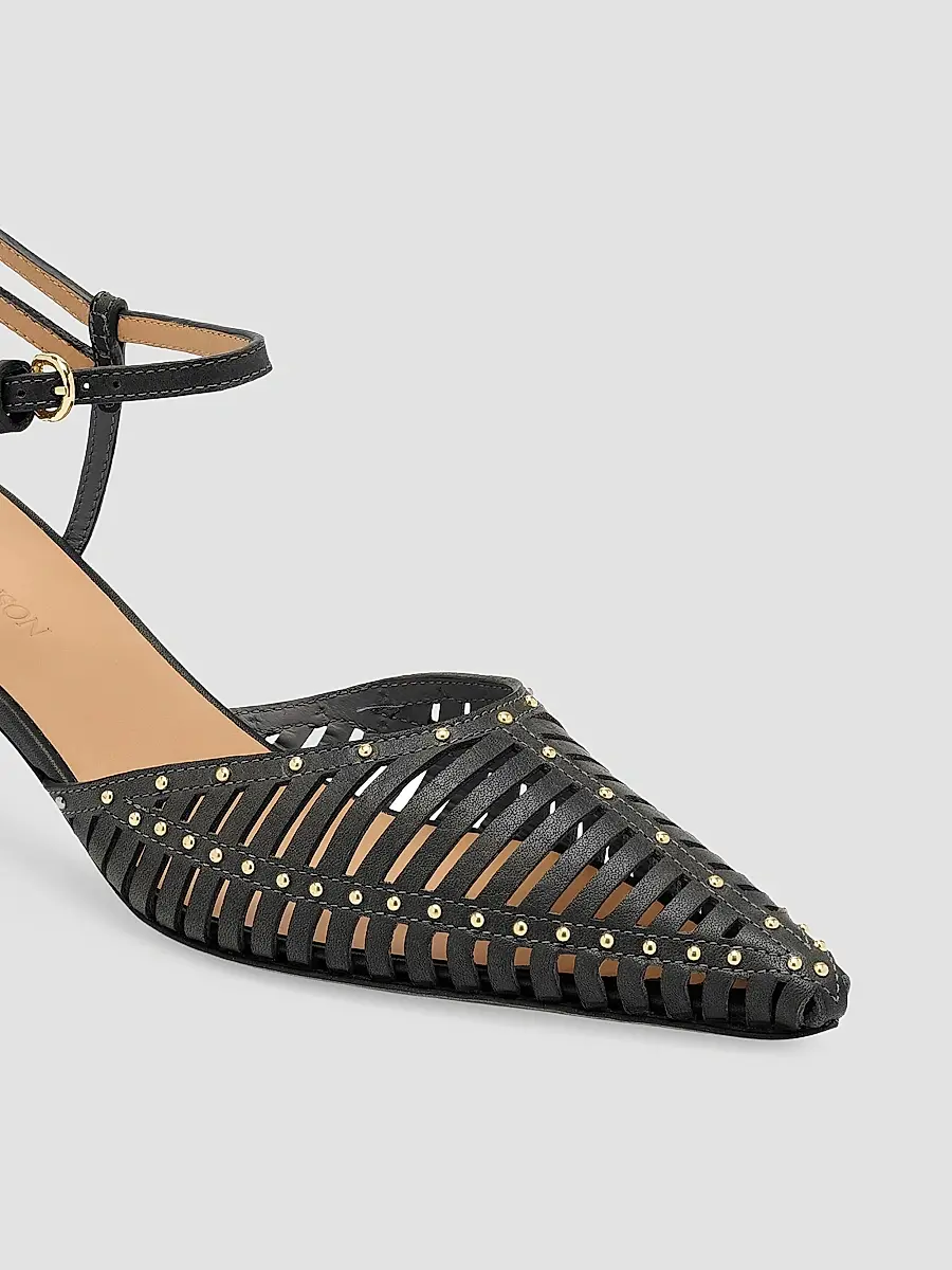 Ulla Johnson Women's Francine 50MM Cage Kitten Heel Pumps | Thumbnail 4 Ulla Johnson Women's Francine 50MM Cage Kitten Heel Pumps | Thumbnail 4