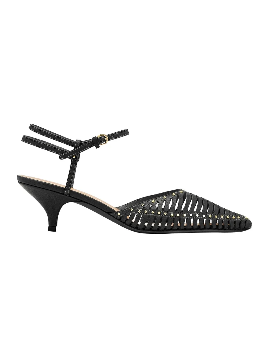 Ulla Johnson Women's Francine 50MM Cage Kitten Heel Pumps