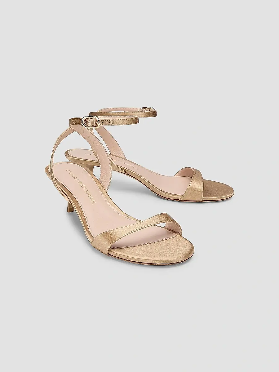 Stuart Weitzman Women's Kellie 50MM Satin Sandals | Thumbnail 2 Stuart Weitzman Women's Kellie 50MM Satin Sandals | Thumbnail 2