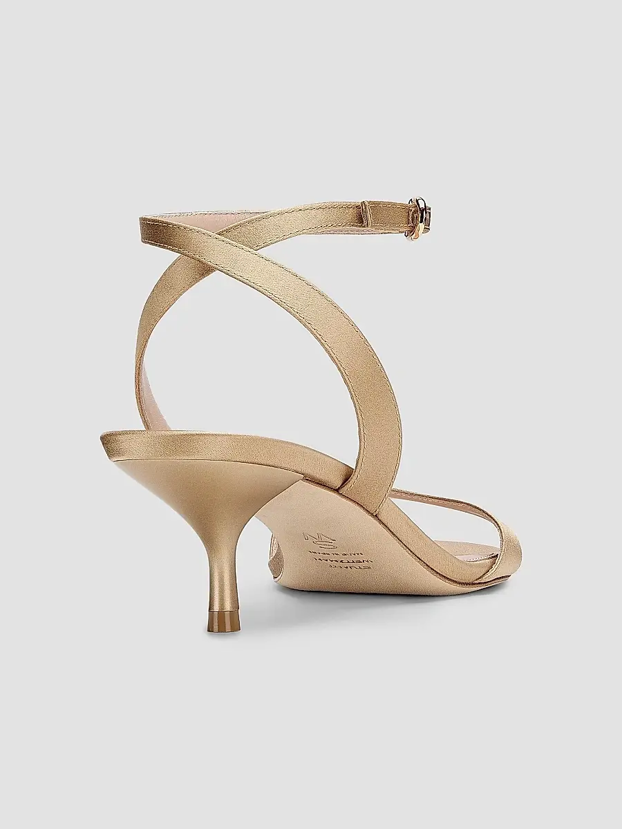 Stuart Weitzman Women's Kellie 50MM Satin Sandals | Thumbnail 3 Stuart Weitzman Women's Kellie 50MM Satin Sandals | Thumbnail 3
