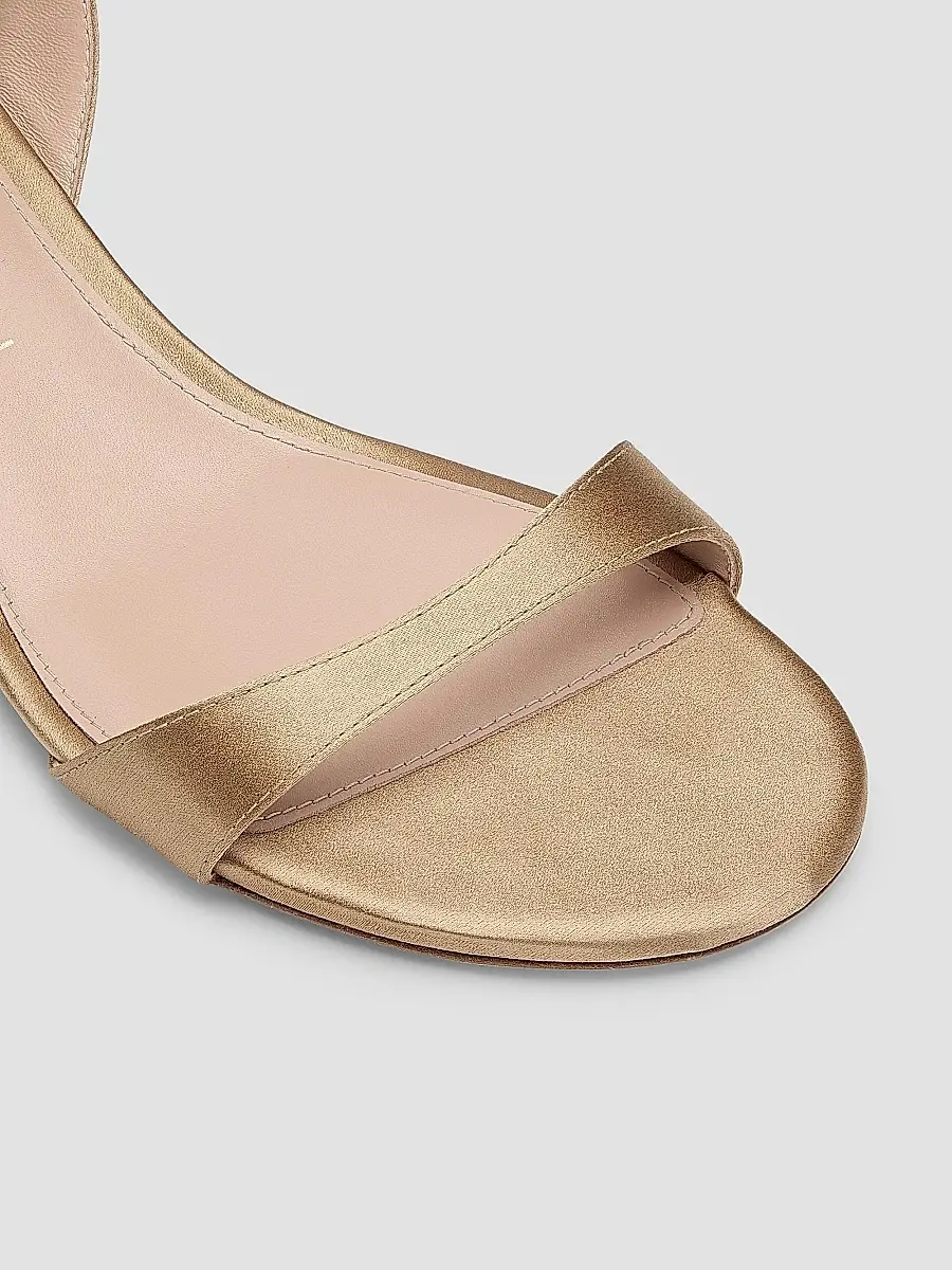Stuart Weitzman Women's Kellie 50MM Satin Sandals | Thumbnail 5 Stuart Weitzman Women's Kellie 50MM Satin Sandals | Thumbnail 5