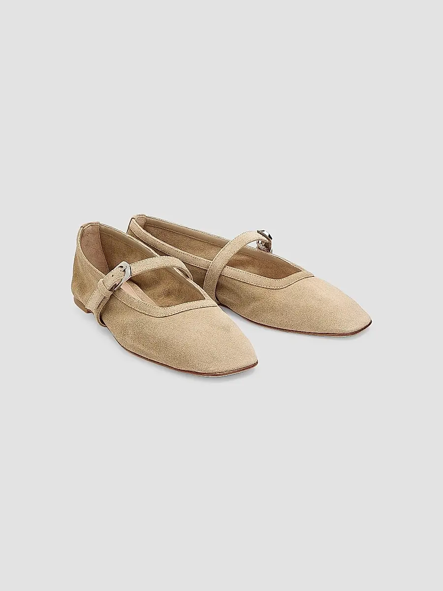 Stuart Weitzman Women's Sai Suede Ballet Flats | Thumbnail 2