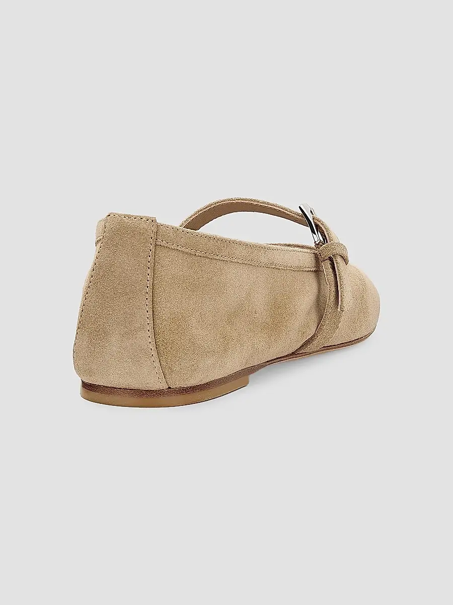 Stuart Weitzman Women's Sai Suede Ballet Flats | Thumbnail 3