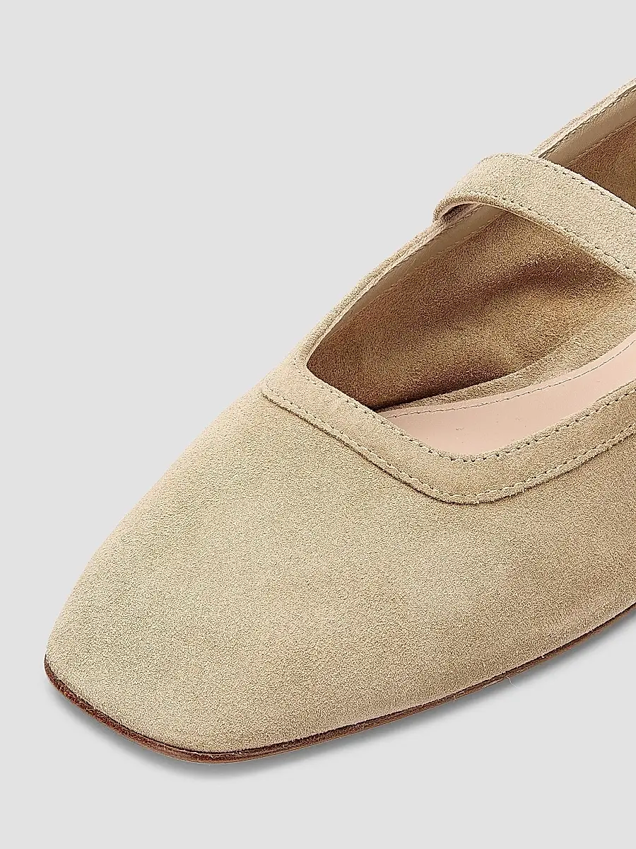 Stuart Weitzman Women's Sai Suede Ballet Flats | Thumbnail 6