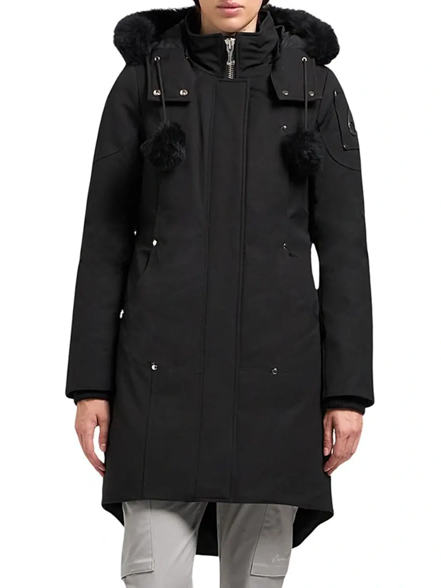 Moose Knuckles Women's Stirling Shearling-Trim Parka | Thumbnail 4