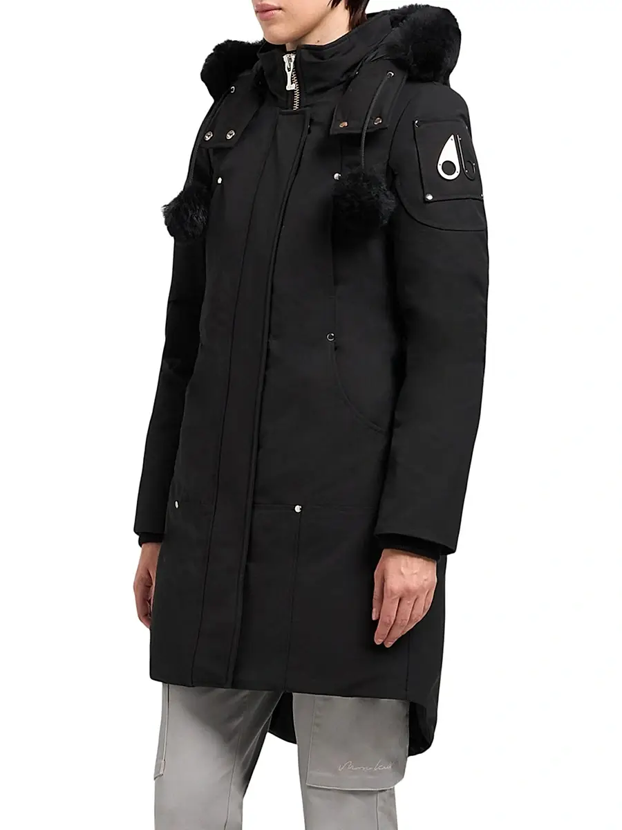 Moose Knuckles Women's Stirling Shearling-Trim Parka | Thumbnail 5