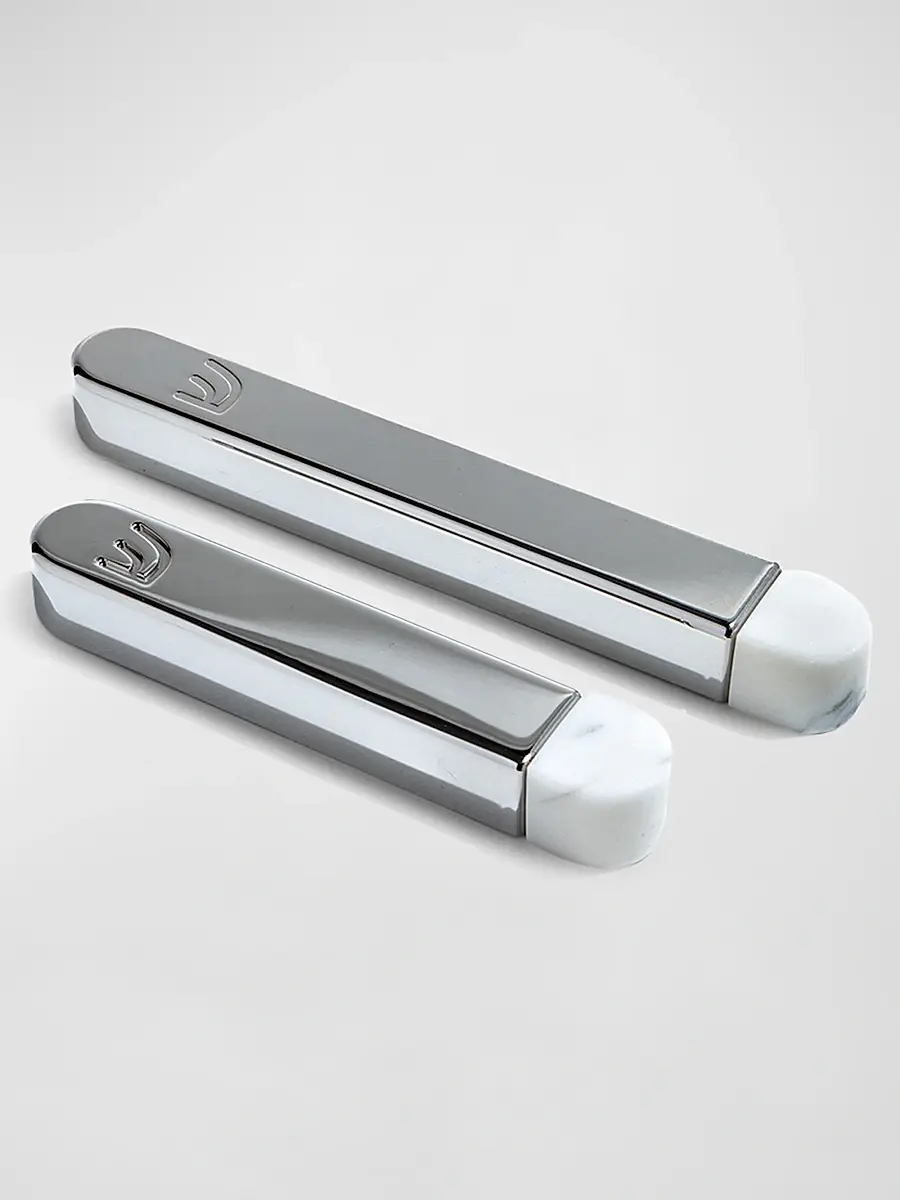 Anna New York Coluna Marble & Stainless Steel Small Mezuzah | Thumbnail 3 Anna New York Coluna Marble & Stainless Steel Small Mezuzah | Thumbnail 3
