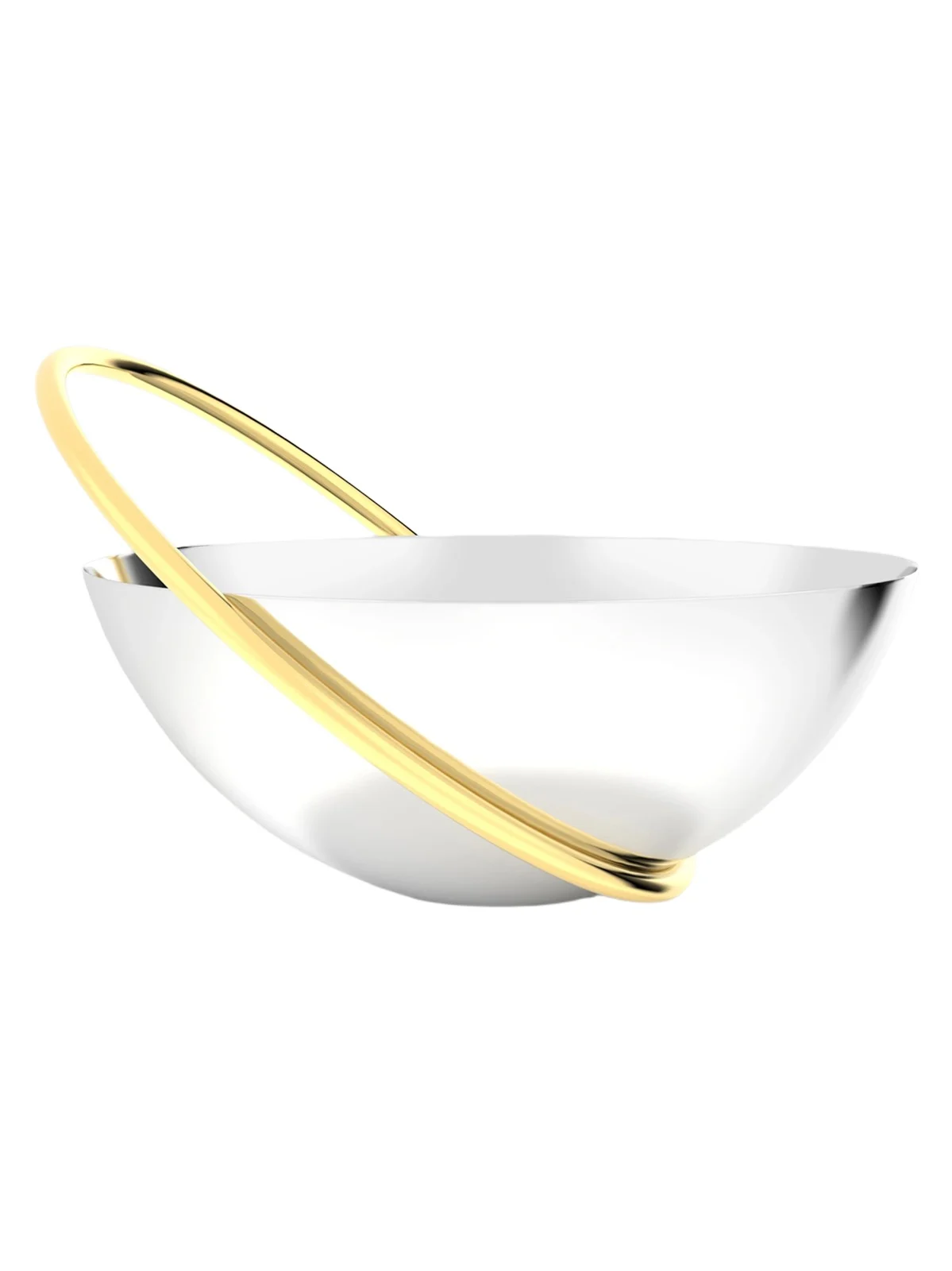 Anna New York Ring Stainless Steel & Brass Fruit Bowl