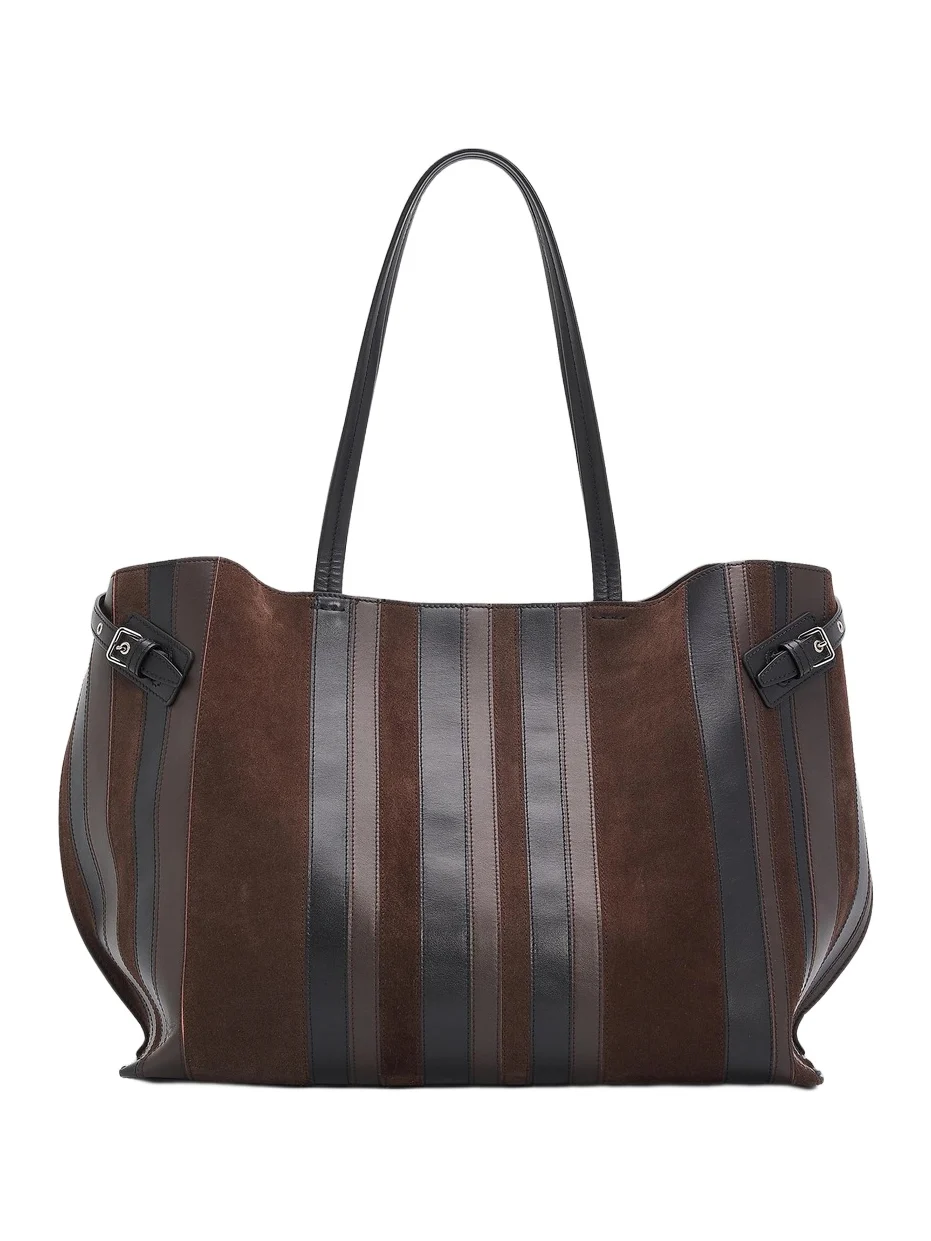 Women's Days Suede & Leather Tote Bag