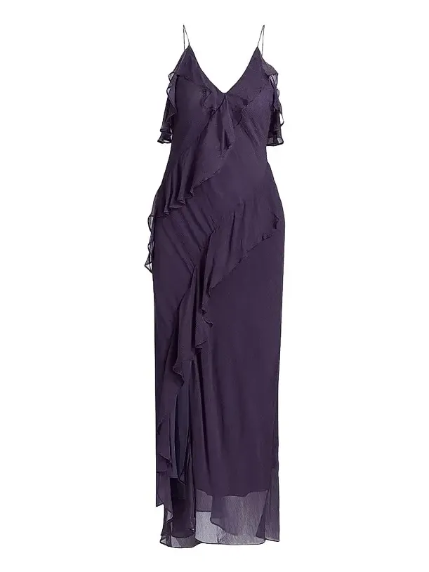 Women's Oceane Ruffled Midi-Dress Women's Oceane Ruffled Midi-Dress