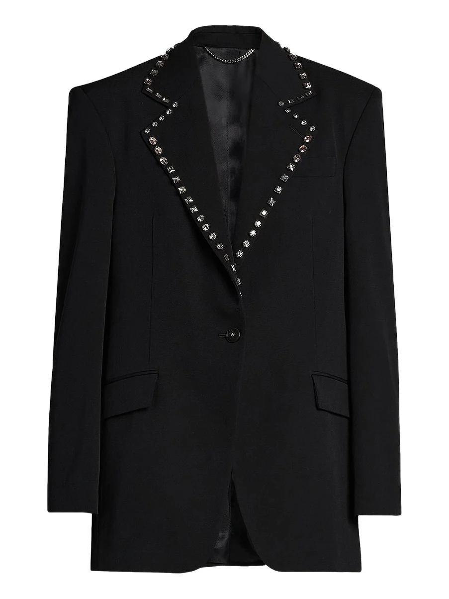 Women's Embellished Wool Blazer Women's Embellished Wool Blazer
