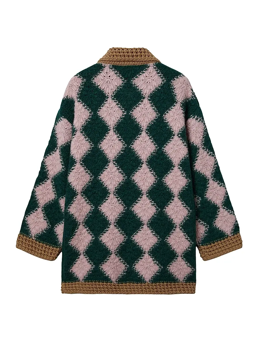 La DoubleJ Women's Crochet Bowling Cardigan | Thumbnail 2 La DoubleJ Women's Crochet Bowling Cardigan | Thumbnail 2