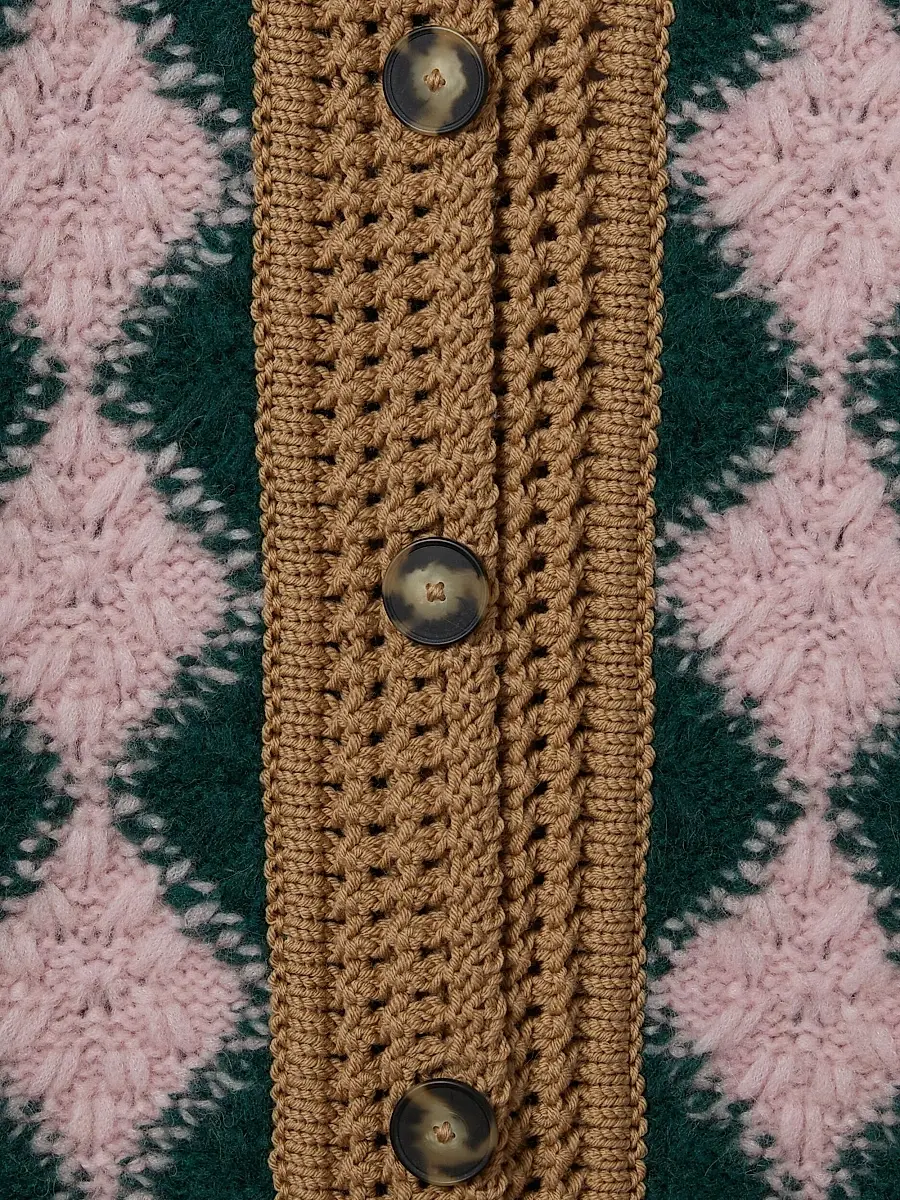 La DoubleJ Women's Crochet Bowling Cardigan | Thumbnail 4 La DoubleJ Women's Crochet Bowling Cardigan | Thumbnail 4