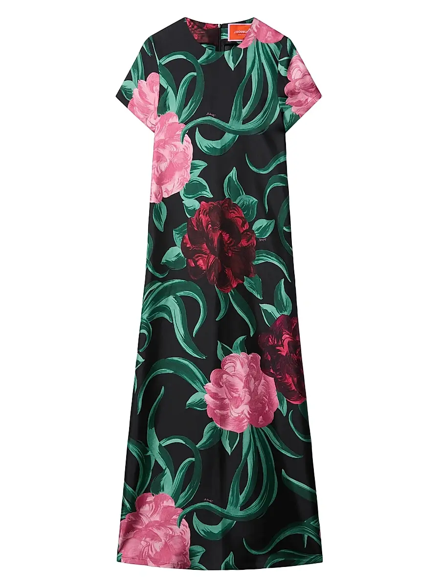 La DoubleJ Women's Swing Dress - Peony Black - Size Small | Image 1 La DoubleJ Women's Swing Dress - Peony Black - Size Small | Image 1