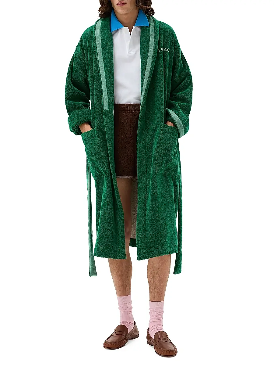 Versace Men's Jacquard Medusa Terry Robe | Thumbnail 2