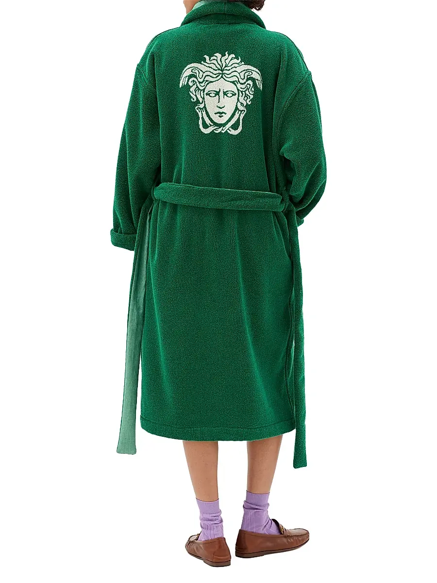 Versace Men's Jacquard Medusa Terry Robe | Thumbnail 3