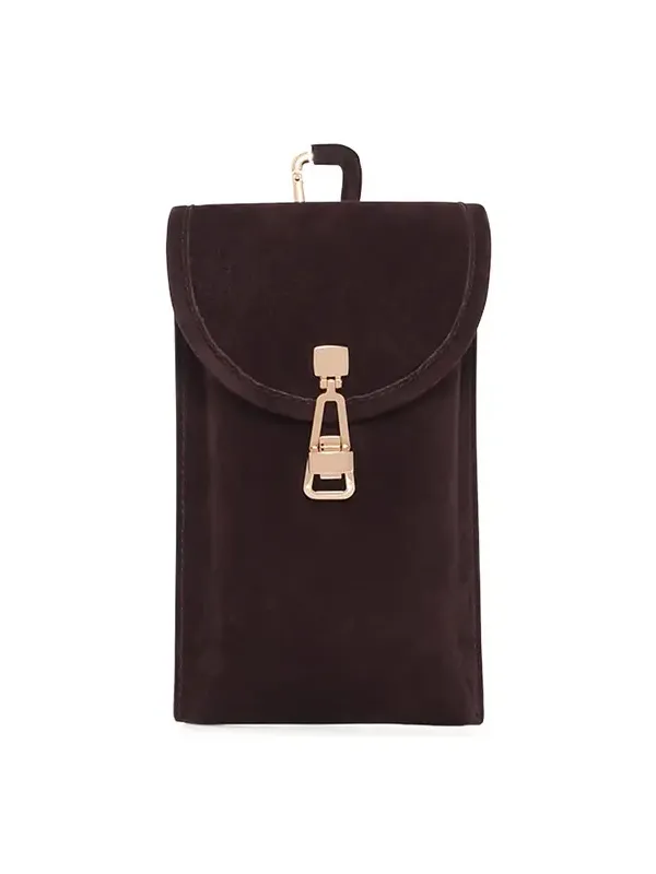 Sunglasses Pouch in Dark Brown Suede Sunglasses Pouch in Dark Brown Suede