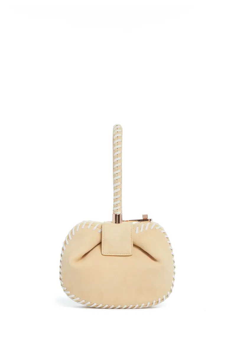 Gabriela Hearst Whipstitch Demi Bag in Nude Suede | Thumbnail 2 Gabriela Hearst Whipstitch Demi Bag in Nude Suede | Thumbnail 2