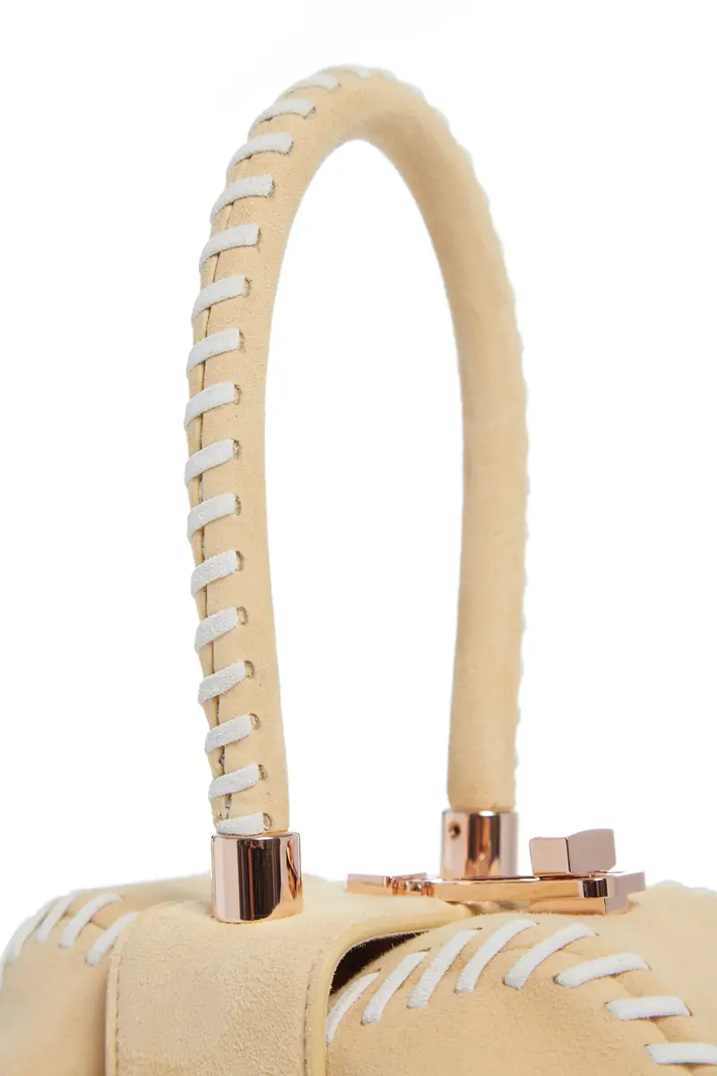 Gabriela Hearst Whipstitch Demi Bag in Nude Suede | Thumbnail 4 Gabriela Hearst Whipstitch Demi Bag in Nude Suede | Thumbnail 4