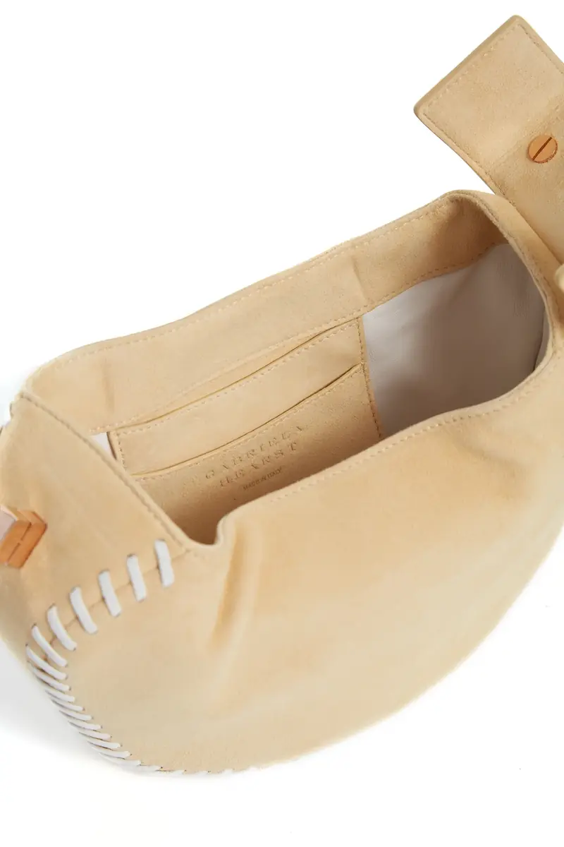 Gabriela Hearst Whipstitch Demi Bag in Nude Suede | Thumbnail 7 Gabriela Hearst Whipstitch Demi Bag in Nude Suede | Thumbnail 7