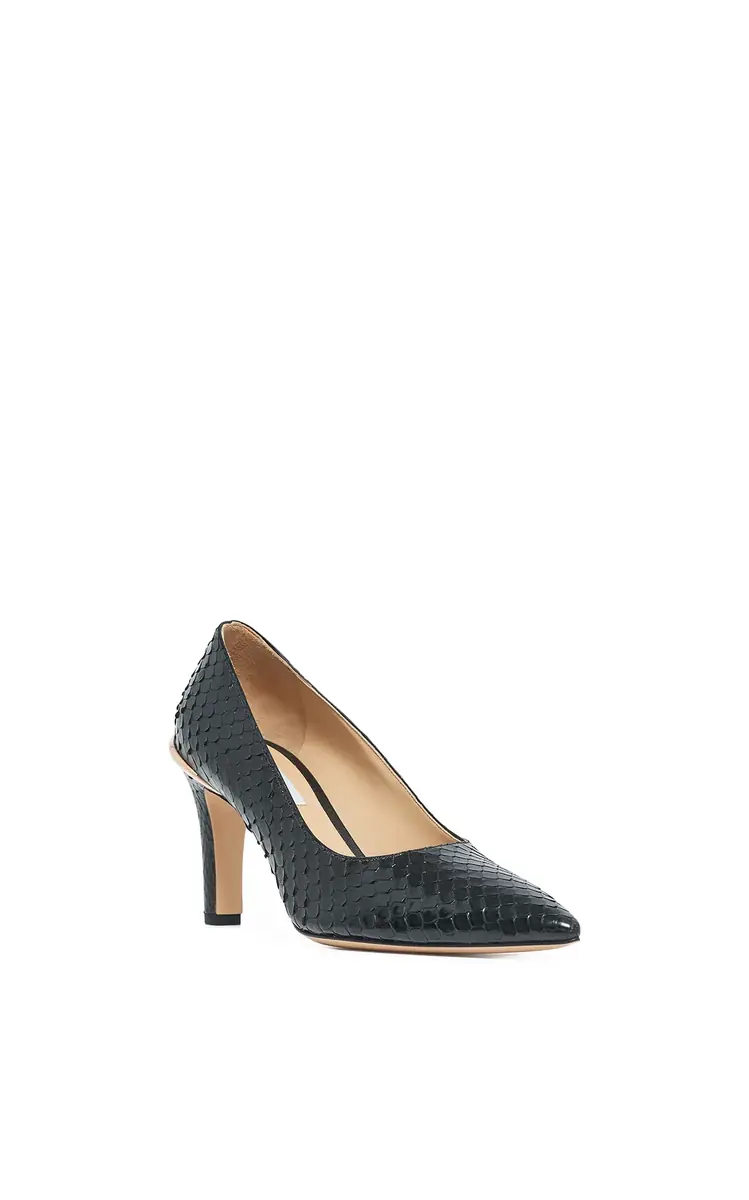Gabriela Hearst Edwina High Heel Stiletto Pump in Black Snakeskin | Thumbnail 3