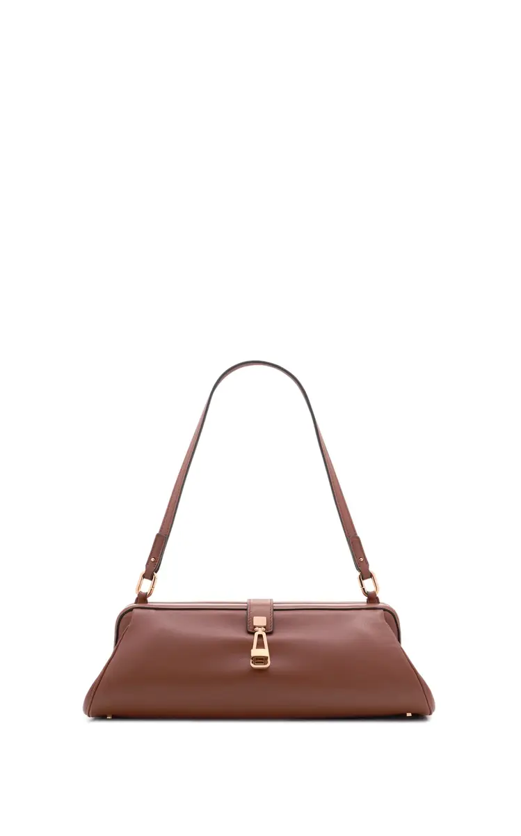 Gabriela Hearst Paola Clutch in Cognac Nappa Leather | Thumbnail 3 Gabriela Hearst Paola Clutch in Cognac Nappa Leather | Thumbnail 3