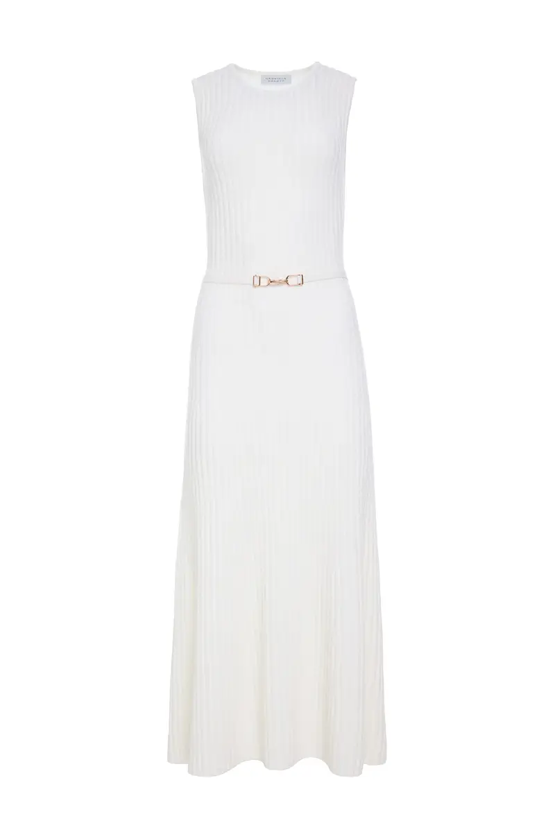 GABRIELA HEARST Meier Knit Midi Dress in Merino Wool Cashmere | Image 1 GABRIELA HEARST Meier Knit Midi Dress in Merino Wool Cashmere | Image 1