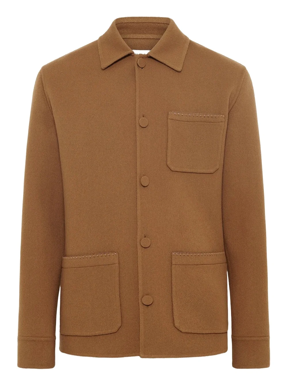 Gabriela Hearst Ulu Chore Jacket in Yellow Ochre Double-face Recycled Cashmere