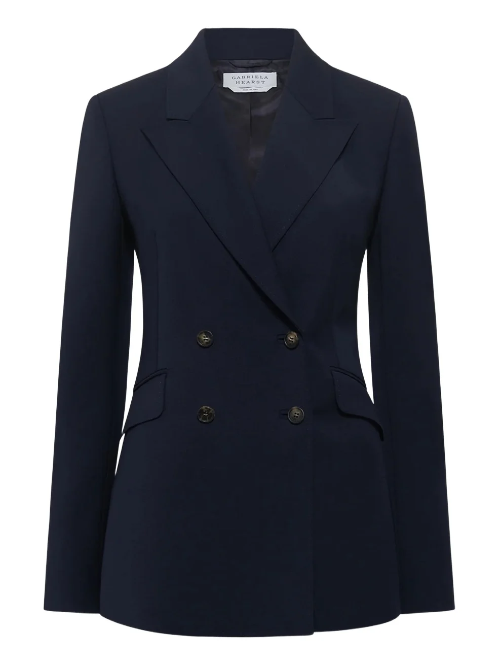 Gabriela Hearst Stephanie Blazer in Dark Navy Sportswear Wool