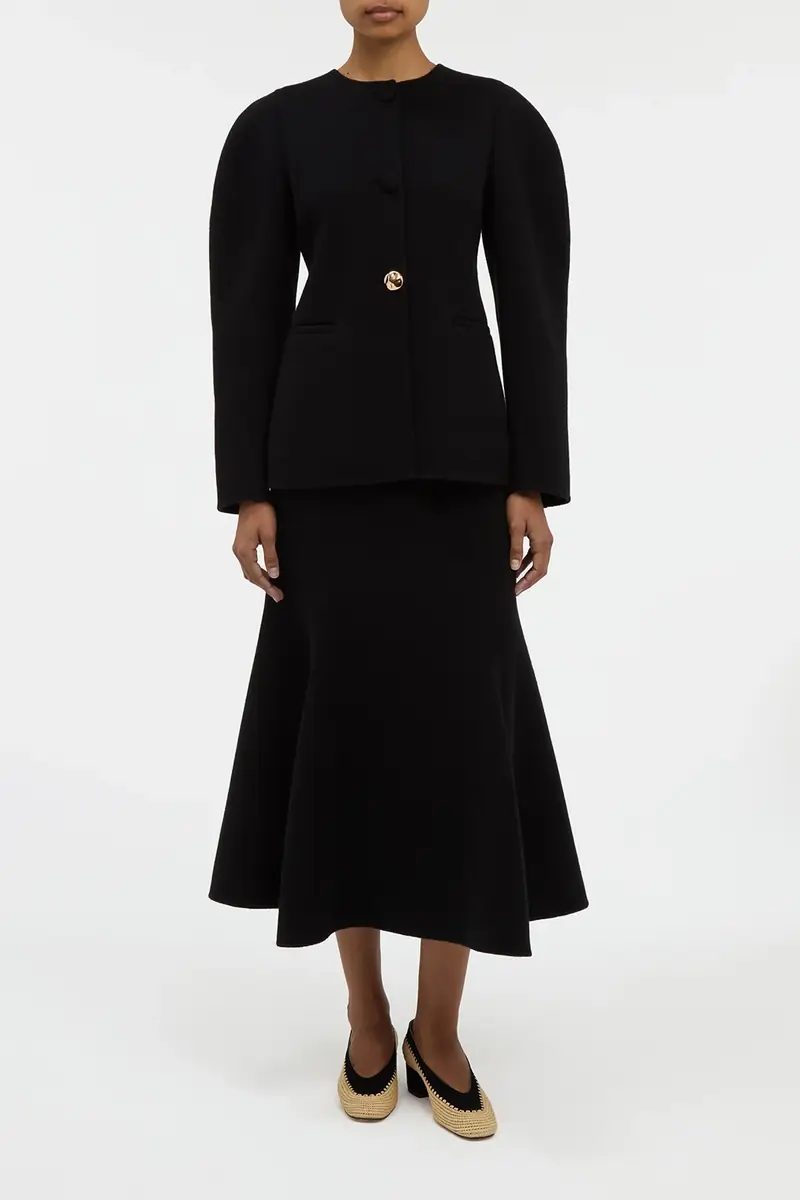 Gabriela Hearst Daelan Jacket in Black Double-face Recycled Cashmere | Thumbnail 2 Gabriela Hearst Daelan Jacket in Black Double-face Recycled Cashmere | Thumbnail 2