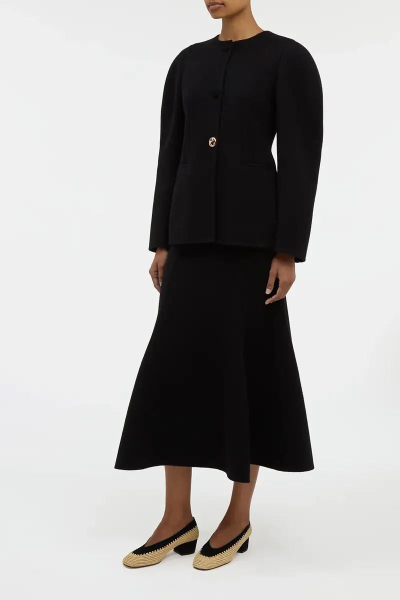 Gabriela Hearst Daelan Jacket in Black Double-face Recycled Cashmere | Thumbnail 3 Gabriela Hearst Daelan Jacket in Black Double-face Recycled Cashmere | Thumbnail 3