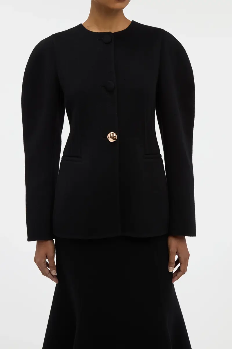 Gabriela Hearst Daelan Jacket in Black Double-face Recycled Cashmere | Thumbnail 5 Gabriela Hearst Daelan Jacket in Black Double-face Recycled Cashmere | Thumbnail 5