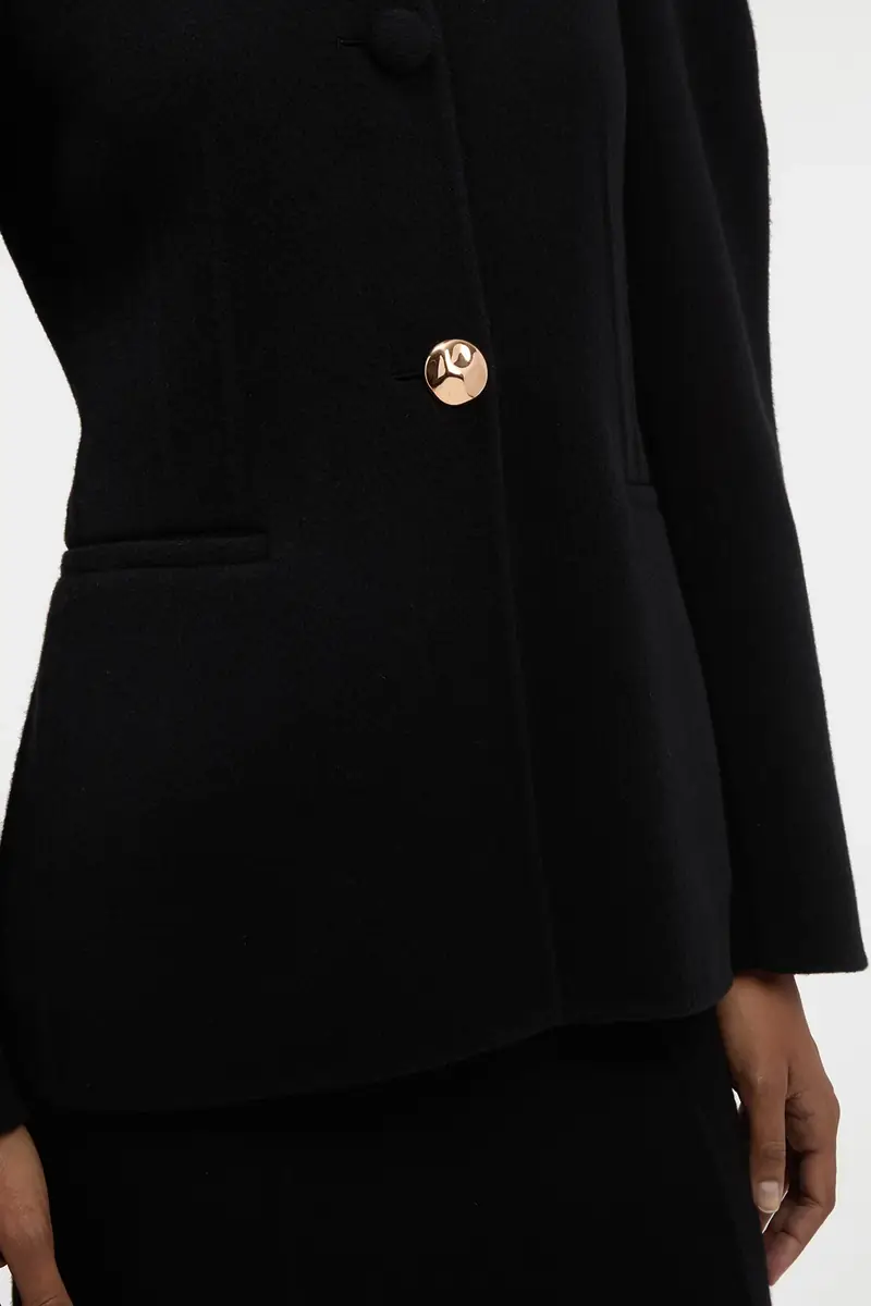 Gabriela Hearst Daelan Jacket in Black Double-face Recycled Cashmere | Thumbnail 6 Gabriela Hearst Daelan Jacket in Black Double-face Recycled Cashmere | Thumbnail 6