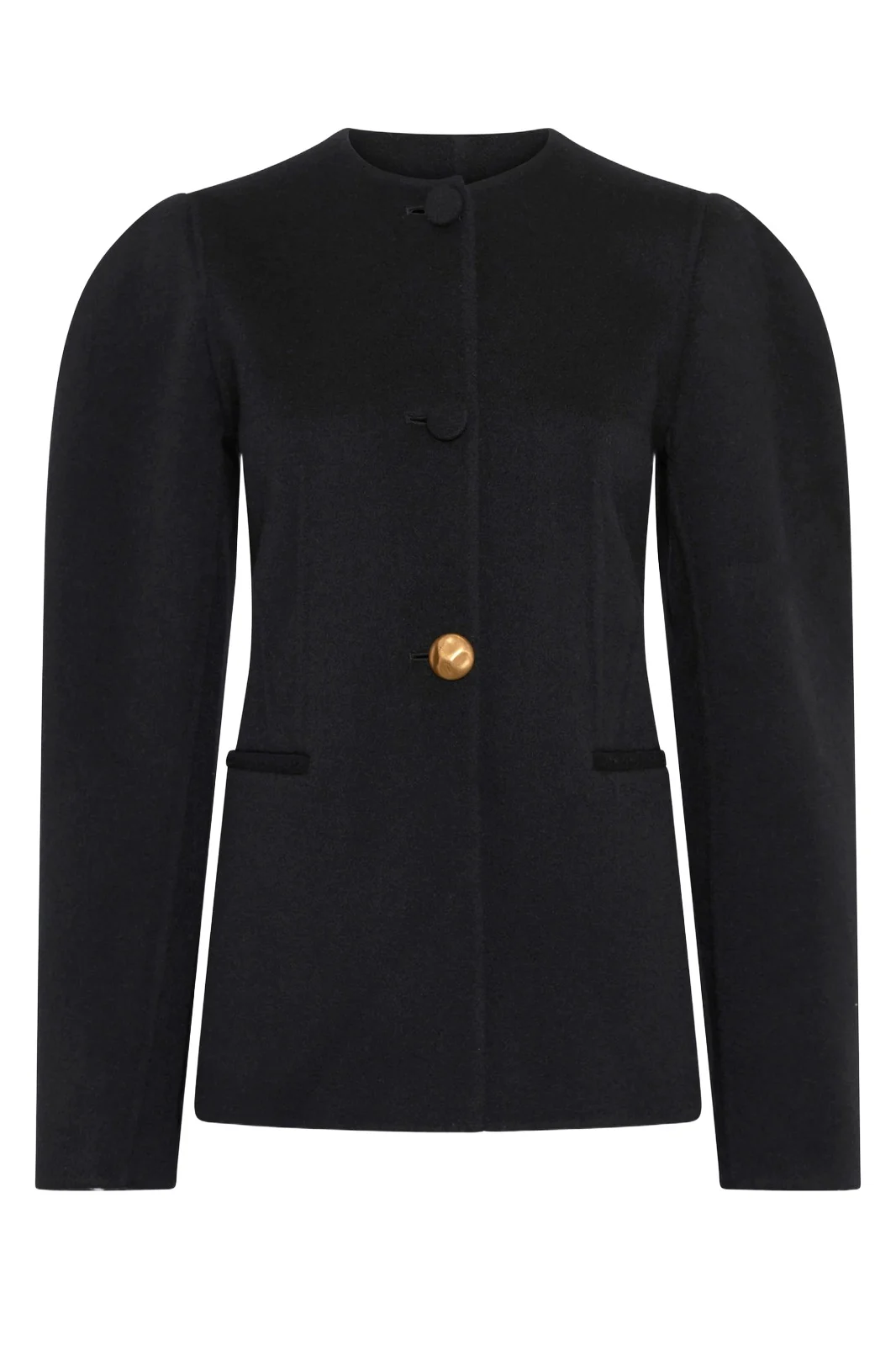 Gabriela Hearst Daelan Jacket in Black Double-face Recycled Cashmere