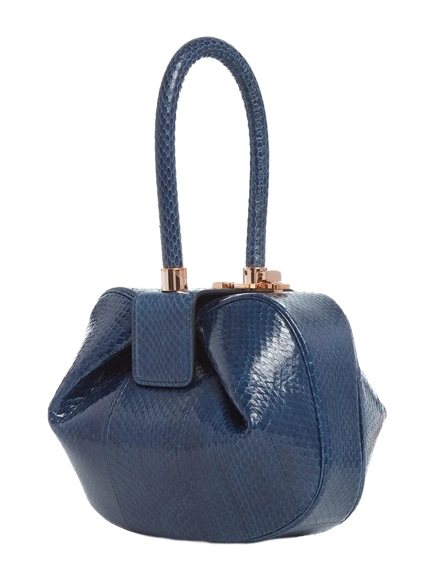 Nina Bag in Navy Snakeskin Nina Bag in Navy Snakeskin