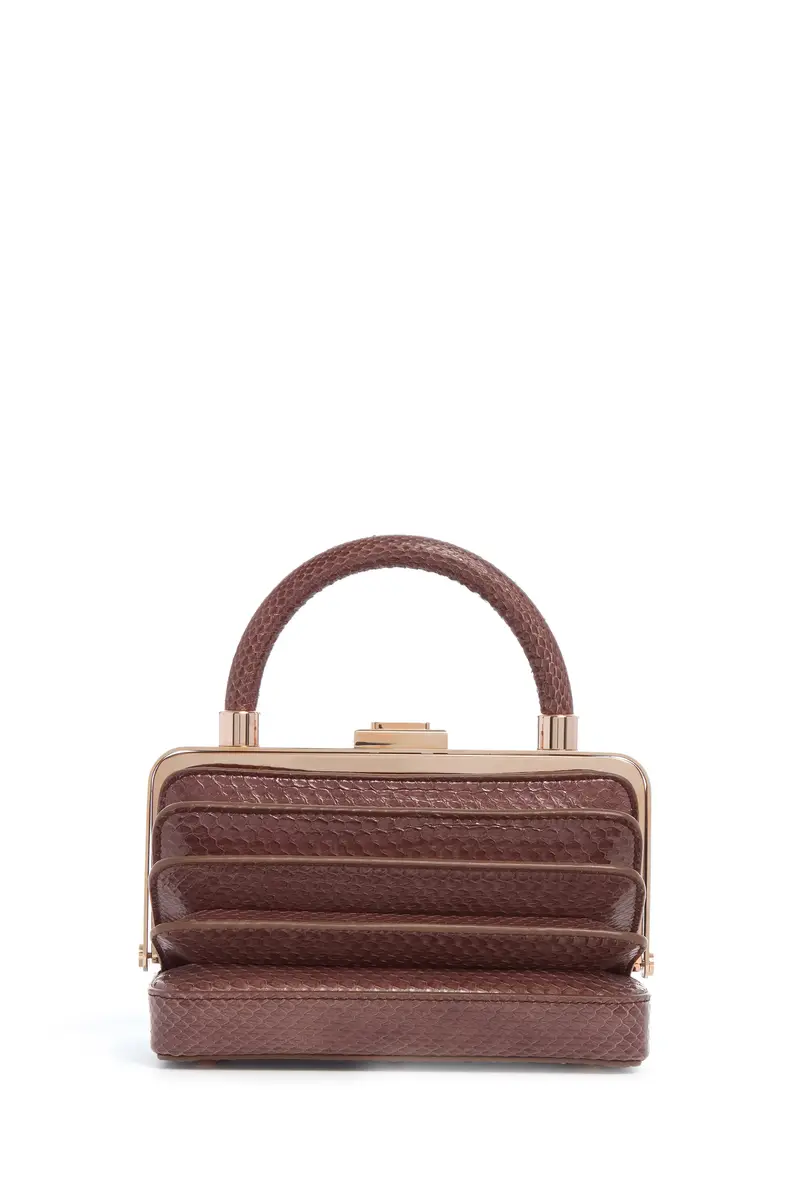 Gabriela Hearst Diana Bag in Chocolate Snakeskin | Thumbnail 2