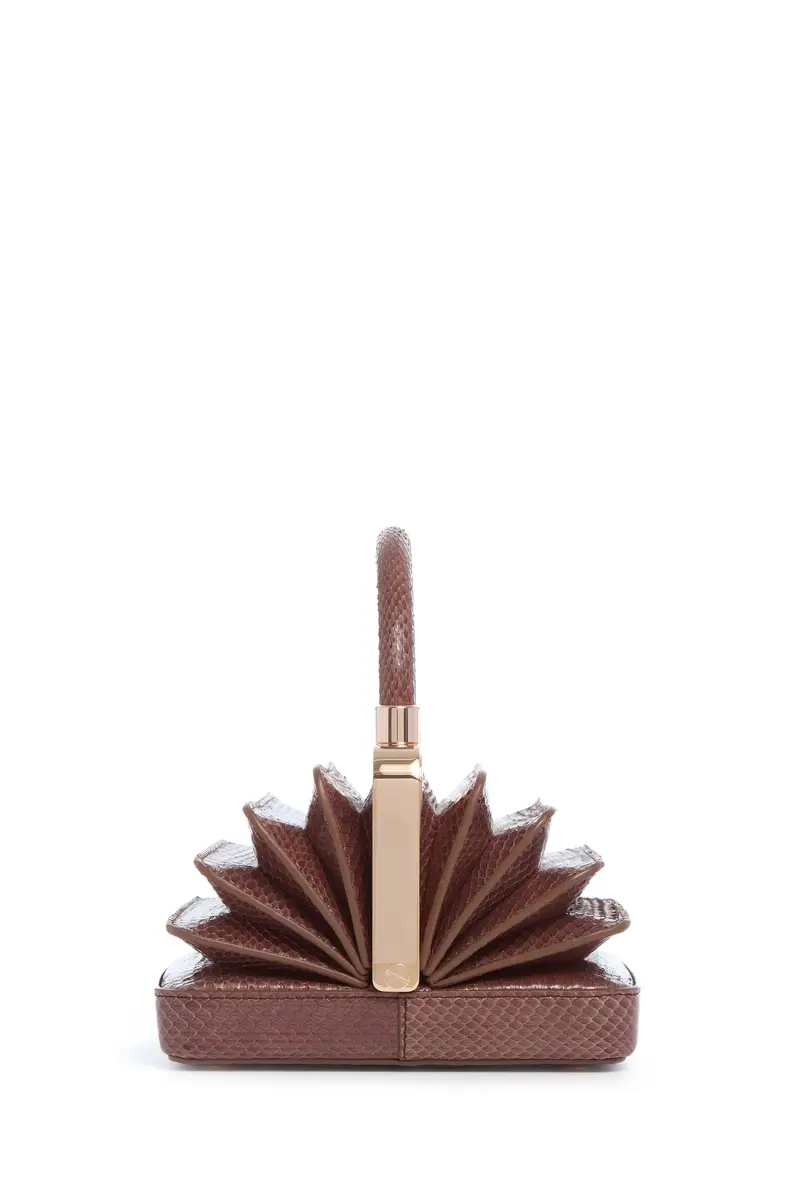 Gabriela Hearst Diana Bag in Chocolate Snakeskin | Thumbnail 3