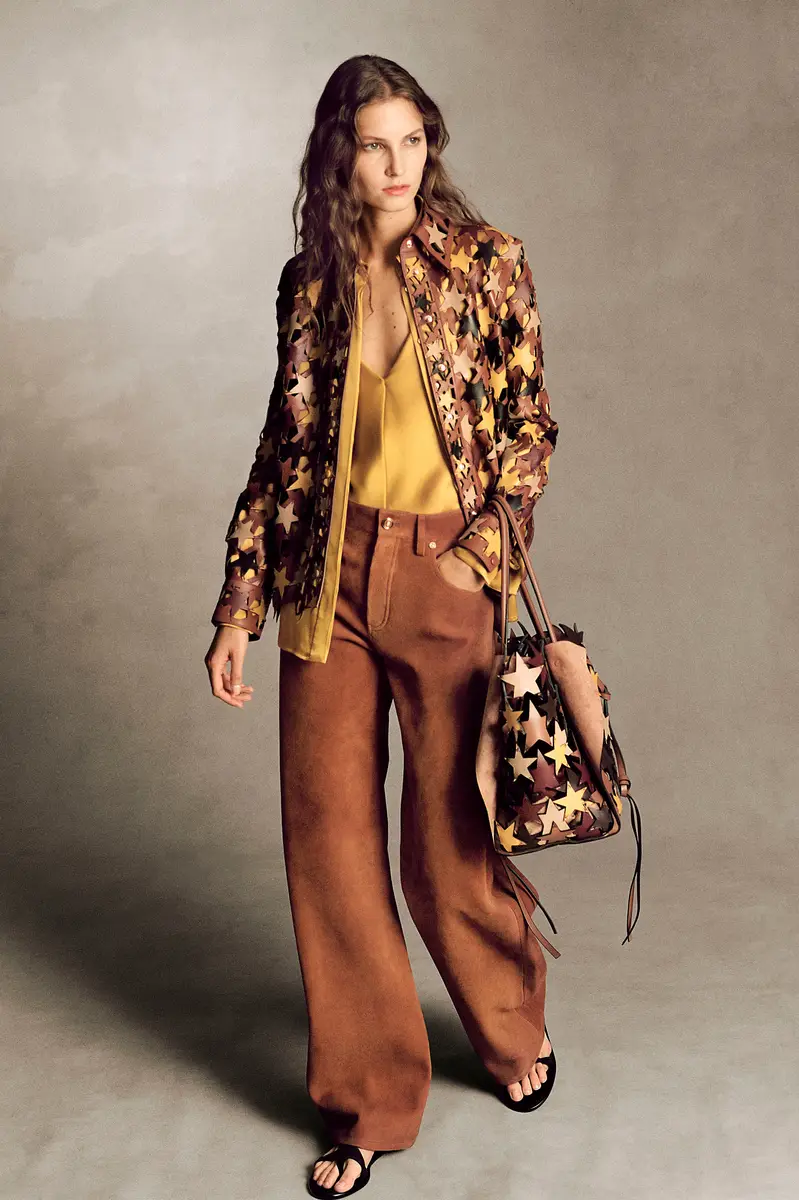 Gabriela Hearst Aluma Patchwork Stars Shirt in Multi Nappa Leather | Thumbnail 2 Gabriela Hearst Aluma Patchwork Stars Shirt in Multi Nappa Leather | Thumbnail 2