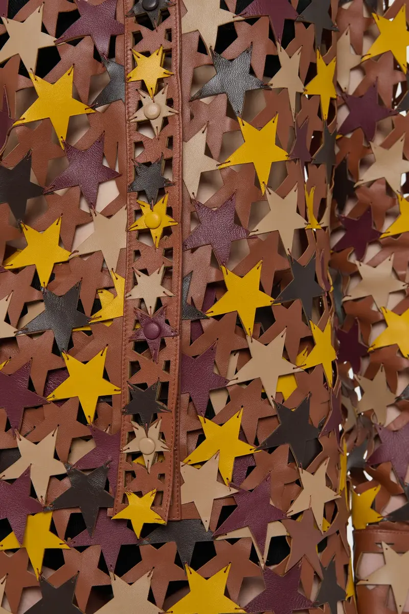 Gabriela Hearst Aluma Patchwork Stars Shirt in Multi Nappa Leather | Thumbnail 8 Gabriela Hearst Aluma Patchwork Stars Shirt in Multi Nappa Leather | Thumbnail 8