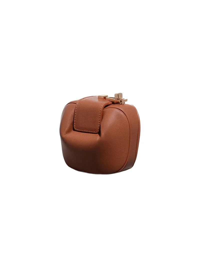 Gabriela Hearst Rafaela Coin Purse in Cognac Nappa Leather