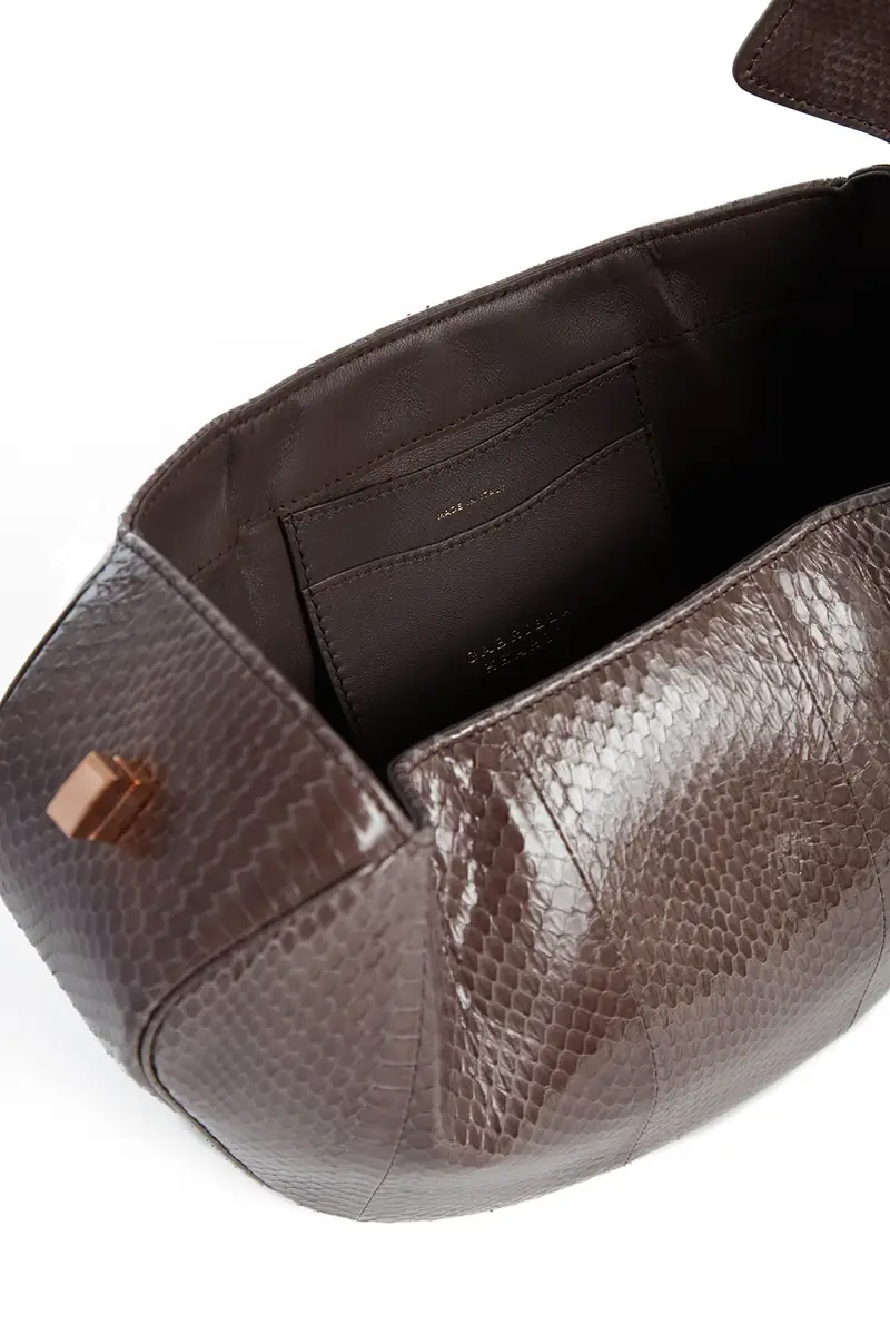 Gabriela Hearst Nina Bag in Charcoal Snakeskin | Thumbnail 4 Gabriela Hearst Nina Bag in Charcoal Snakeskin | Thumbnail 4