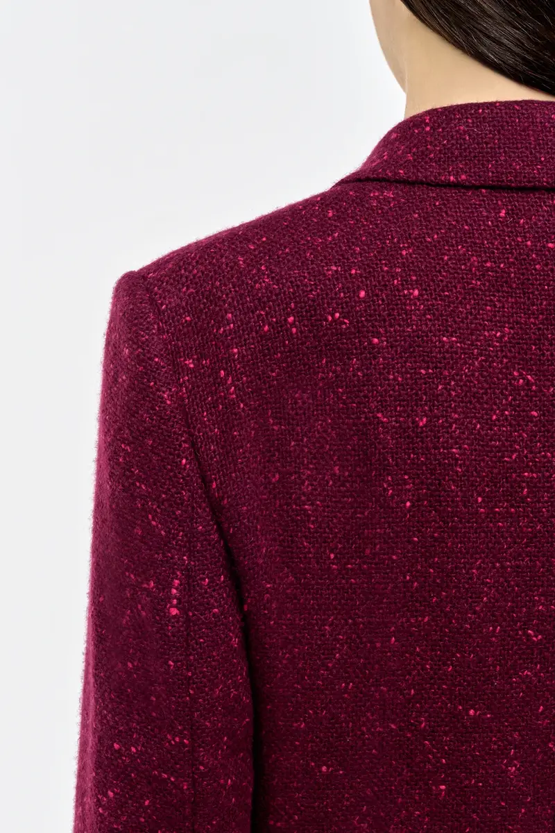Gabriela Hearst Elliot Blazer in Bordeaux Speckled Cashmere | Thumbnail 6